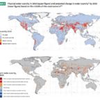 Physical Water Scarcity - 2010 and 2050